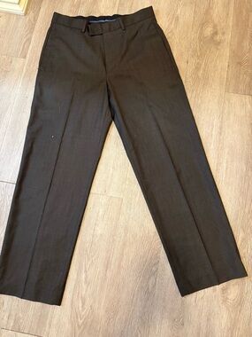 Van Heusen Men's Dark Black Dress Trousers